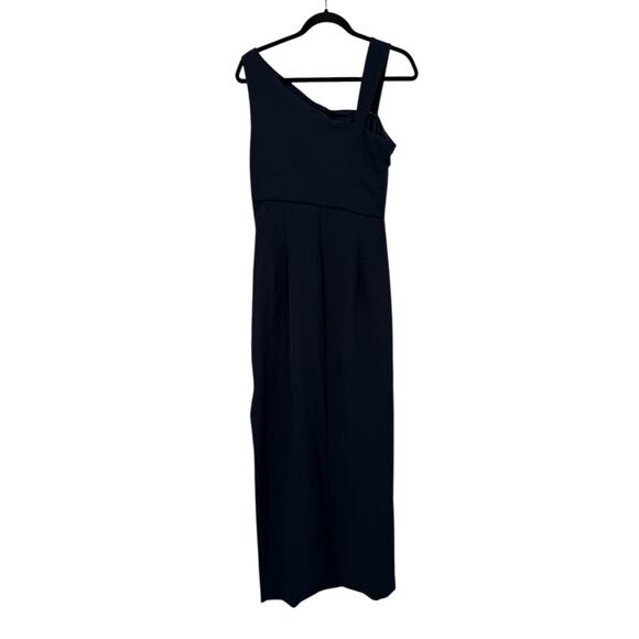 Vince Camuto draped asymmetric sleeveless gown dress blue size 12 - Picture 2 of 7